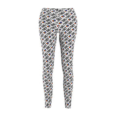 She/They Pride Pattern Leggings | All-Over Print Pronoun Leggings