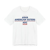 Arab American Voters for AOC for President Campaign T-Shirt 2028