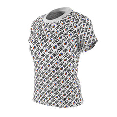 She/They Pride Pattern Women’s T-Shirt | All-Over Print Pronoun Tee