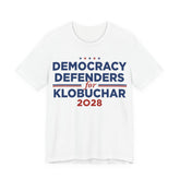 Democracy Defenders for Klobuchar 2028 T-Shirt | Bella+Canvas 3001 Political Graphic Tee