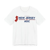 New Jersey for AOC for President Campaign T-Shirt 2028
