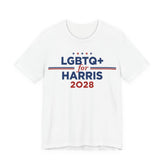 LGBTQ+ for Kamala Harris for President Campaign T-Shirt 2028