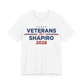 Veterans for Josh Shapiro for President Campaign T-Shirt 2028