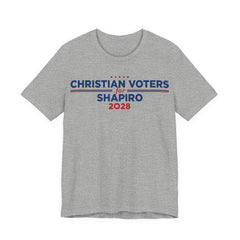 Christian Voters for Josh Shapiro for President Campaign T-Shirt 2028
