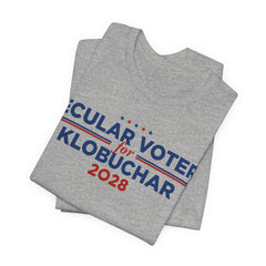 Secular Voters for Amy Klobuchar for President Campaign T-Shirt 2028