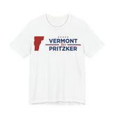Vermont for J.B. Pritzker for President Campaign T-Shirt 2028