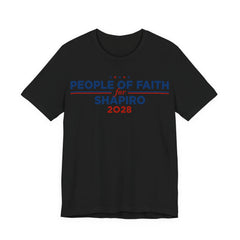 People of Faith for Josh Shapiro for President Campaign T-Shirt 2028
