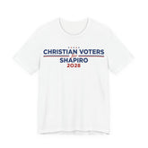 Christian Voters for Josh Shapiro for President Campaign T-Shirt 2028