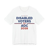 Disabled Voters for AOC for President Campaign T-Shirt 2028