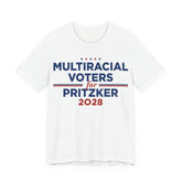 Multiracial Voters for J.B. Pritzker for President Campaign T-Shirt 2028