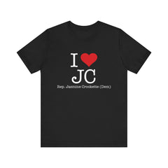 I Love Jasmine Crockett - Witty Brilliant Congresswoman - House of Representatives for Texas Unisex Jersey Short Sleeve T-Shirt