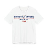 Christian Voters for Cory Booker for President Campaign T-Shirt 2028