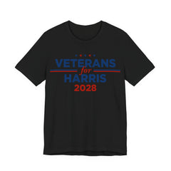 Veterans for Kamala Harris for President Campaign T-Shirt 2028