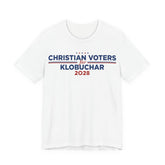 Christian Voters for Amy Klobuchar for President Campaign T-Shirt 2028