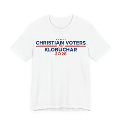 Christian Voters for Amy Klobuchar for President Campaign T-Shirt 2028