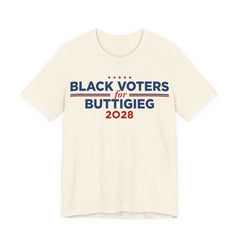 Black Voters for Pete Buttigieg Campaign T-Shirt for President 2028
