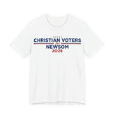 Christian Voters for Gavin Newsom for President Campaign T-Shirt 2028