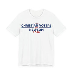Christian Voters for Gavin Newsom for President Campaign T-Shirt 2028