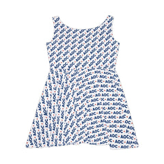 AOC Skater Dress – Political Graphic Sleeveless Dress for Progressive Style