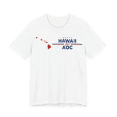 Hawaii for AOC for President Campaign T-Shirt 2028