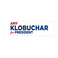 Amy Klobuchar for President Bumper Sticker — Political Campaign Sticker
