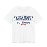 Voting Rights Defenders for Pete Buttigieg for President Campaign T-Shirt 2028