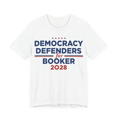 Democracy Defenders for Booker 2028 T-Shirt | Bella+Canvas 3001 Political Graphic Tee