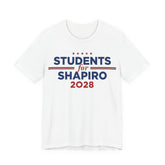 Students for Josh Shapiro for President Campaign T-Shirt 2028