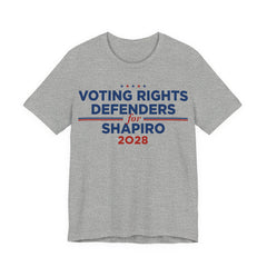 Voting Rights Defenders for Josh Shapiro for President Campaign T-Shirt 2028