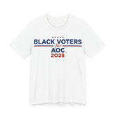 Black Voters for AOC Campaign T-Shirt for President 2028