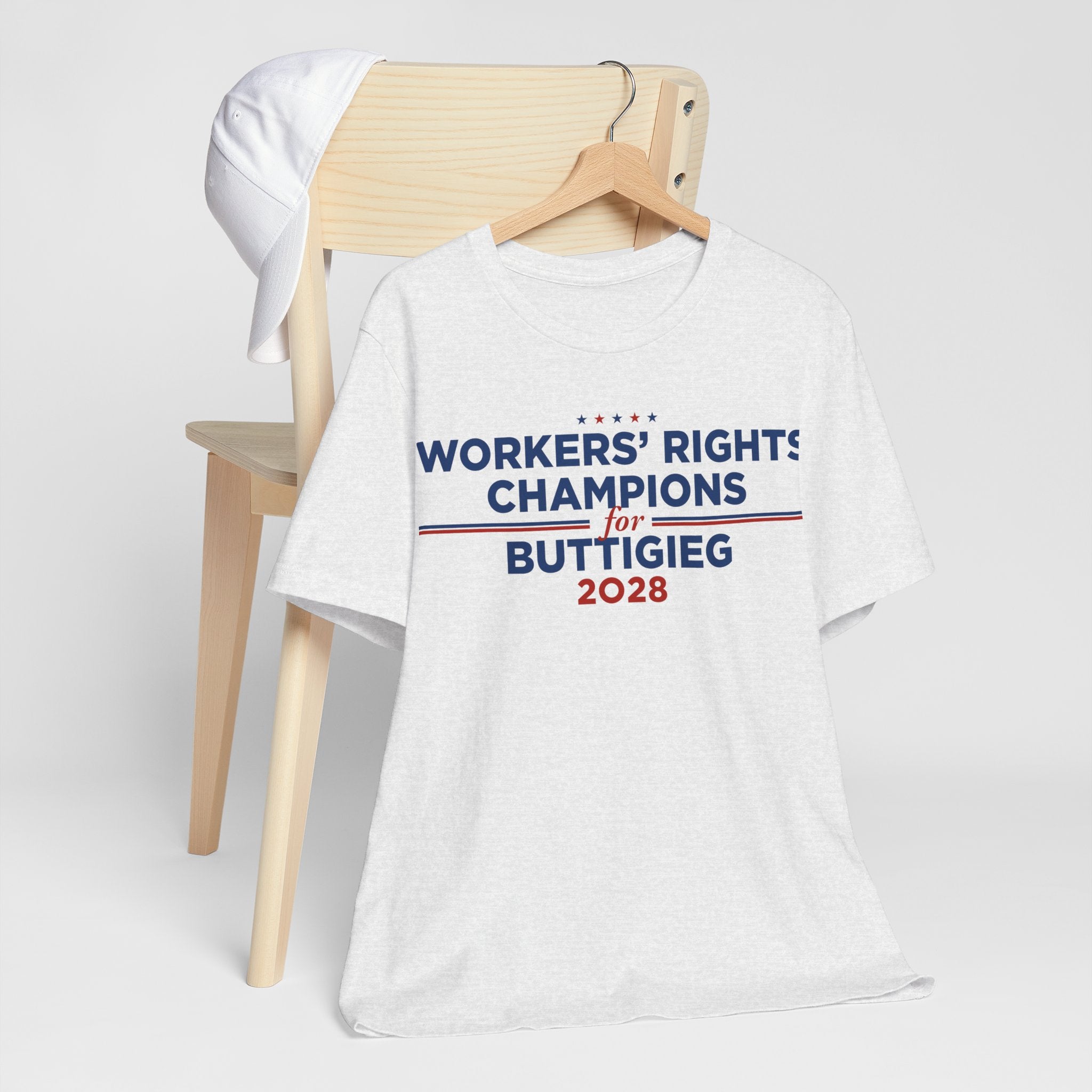 Worker' Rights Champions for Pete Buttigieg for President Campaign T-Shirt 2028