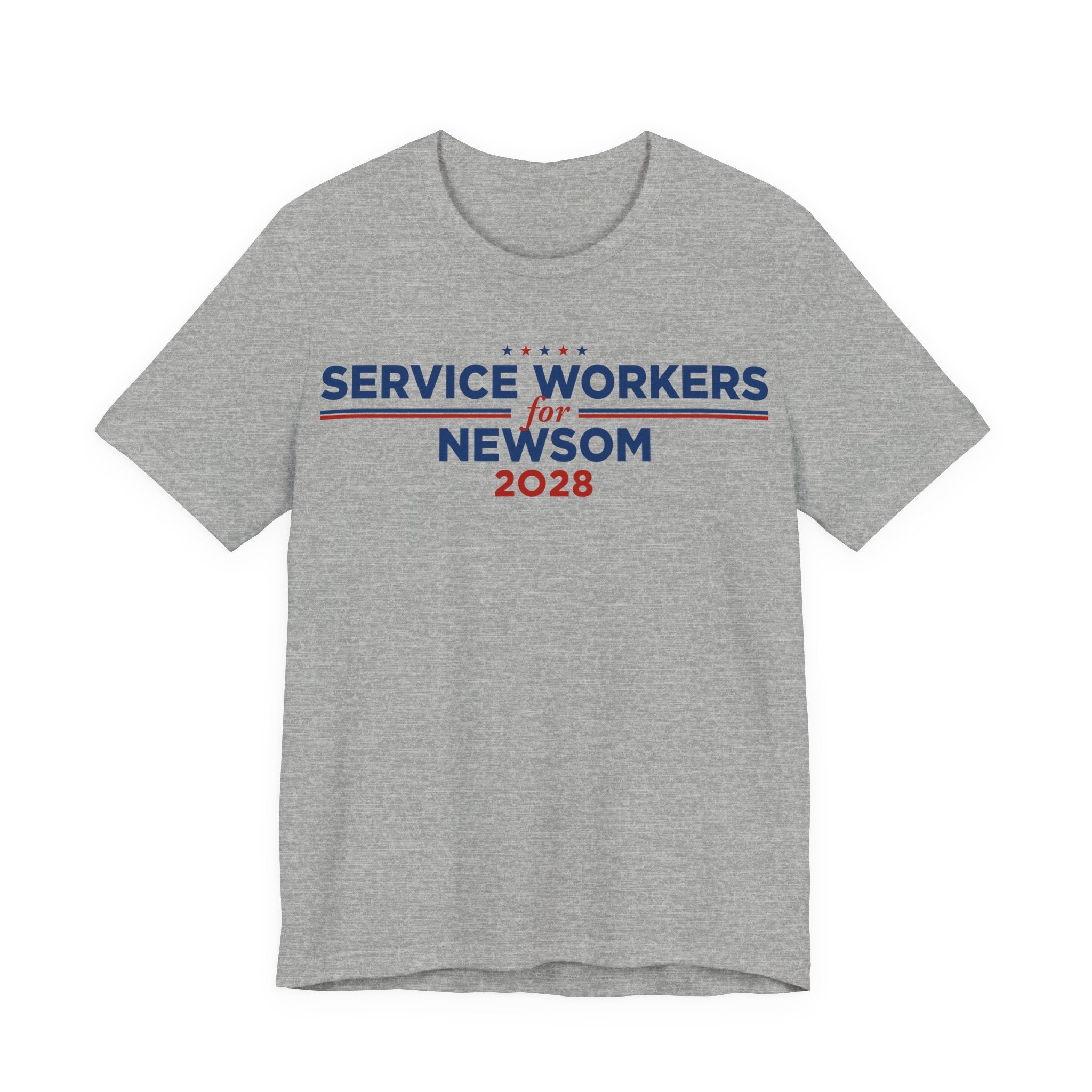 Service Workers for Gavin Newsom for President Campaign T-Shirt 2028