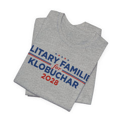 Military Families for Amy Klobuchar for President Campaign T-Shirt 2028