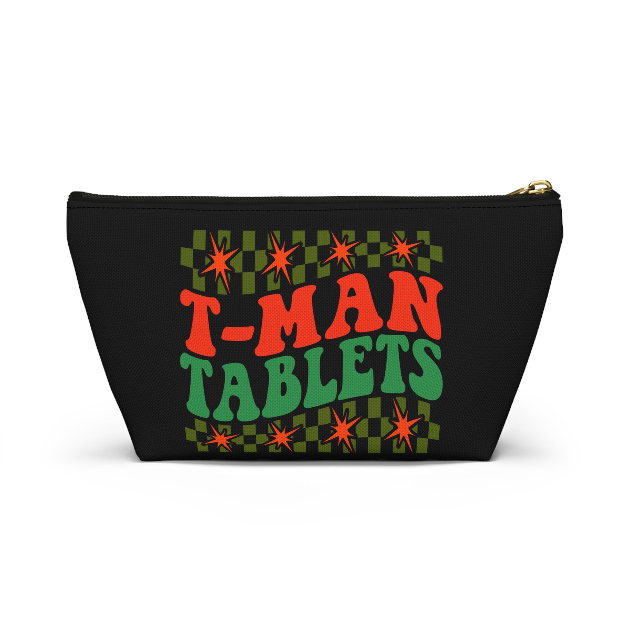 T-Man Tablets Testosterone Storage Bag with T-Bottom - FTM Transition Medication Pouch - Gender Affirming Transgender Gift - Travel or Pride Parade Meds Pouch