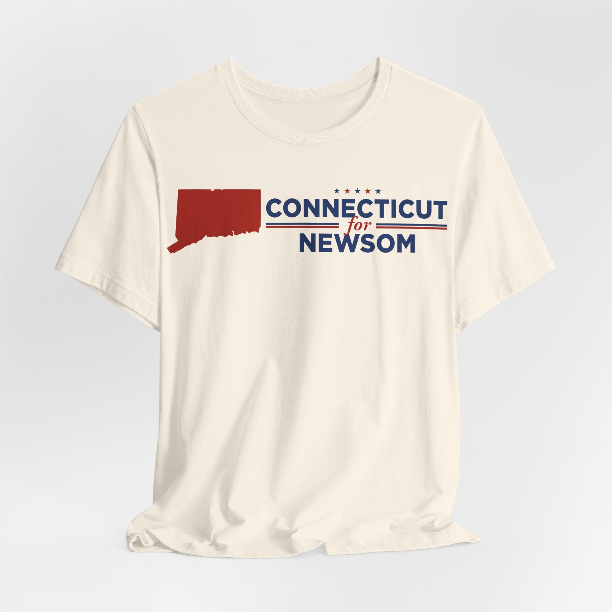 Connecticut for Gavin Newsom for President Campaign T-Shirt 2028