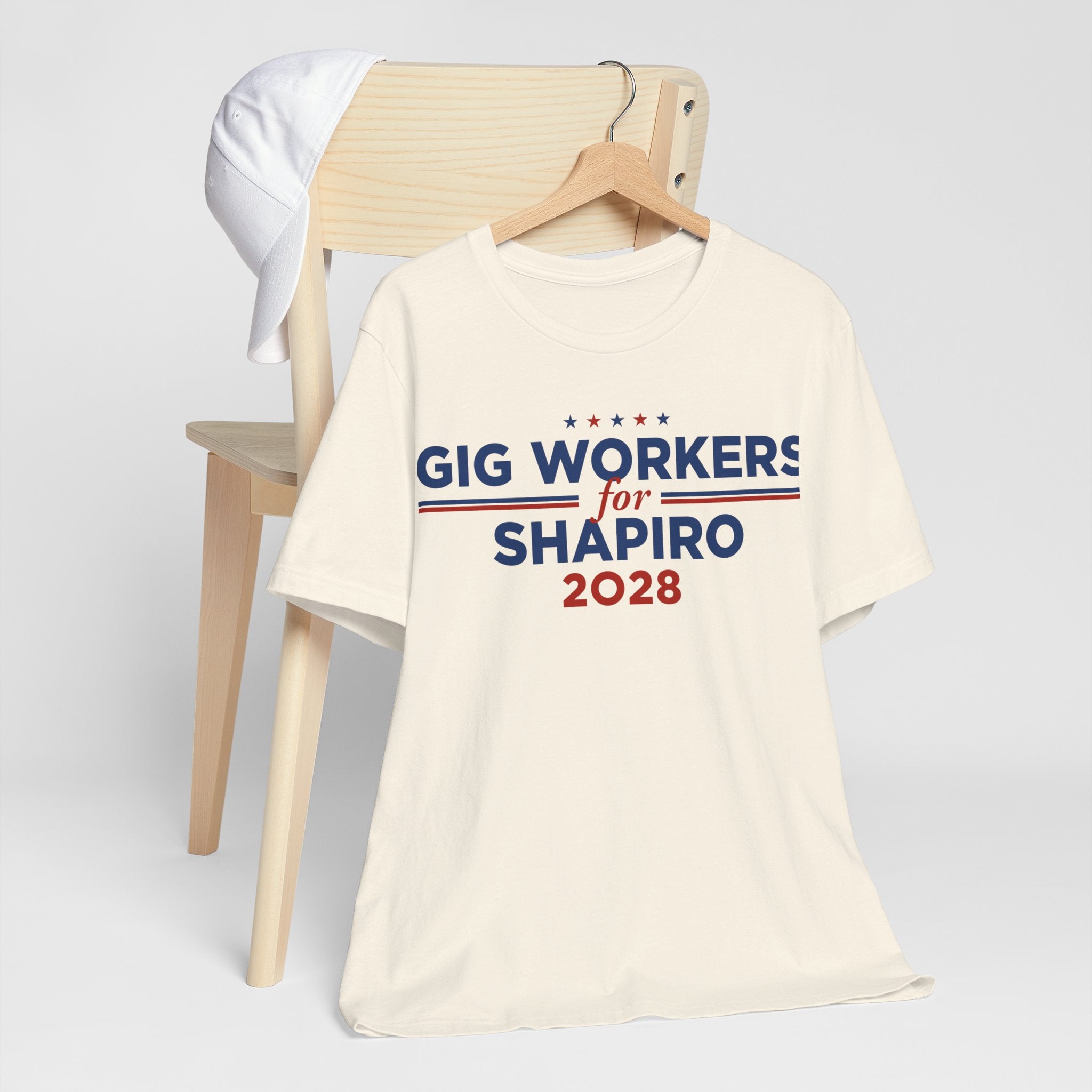 Gig Workers for Josh Shapiro for President Campaign T-Shirt 2028