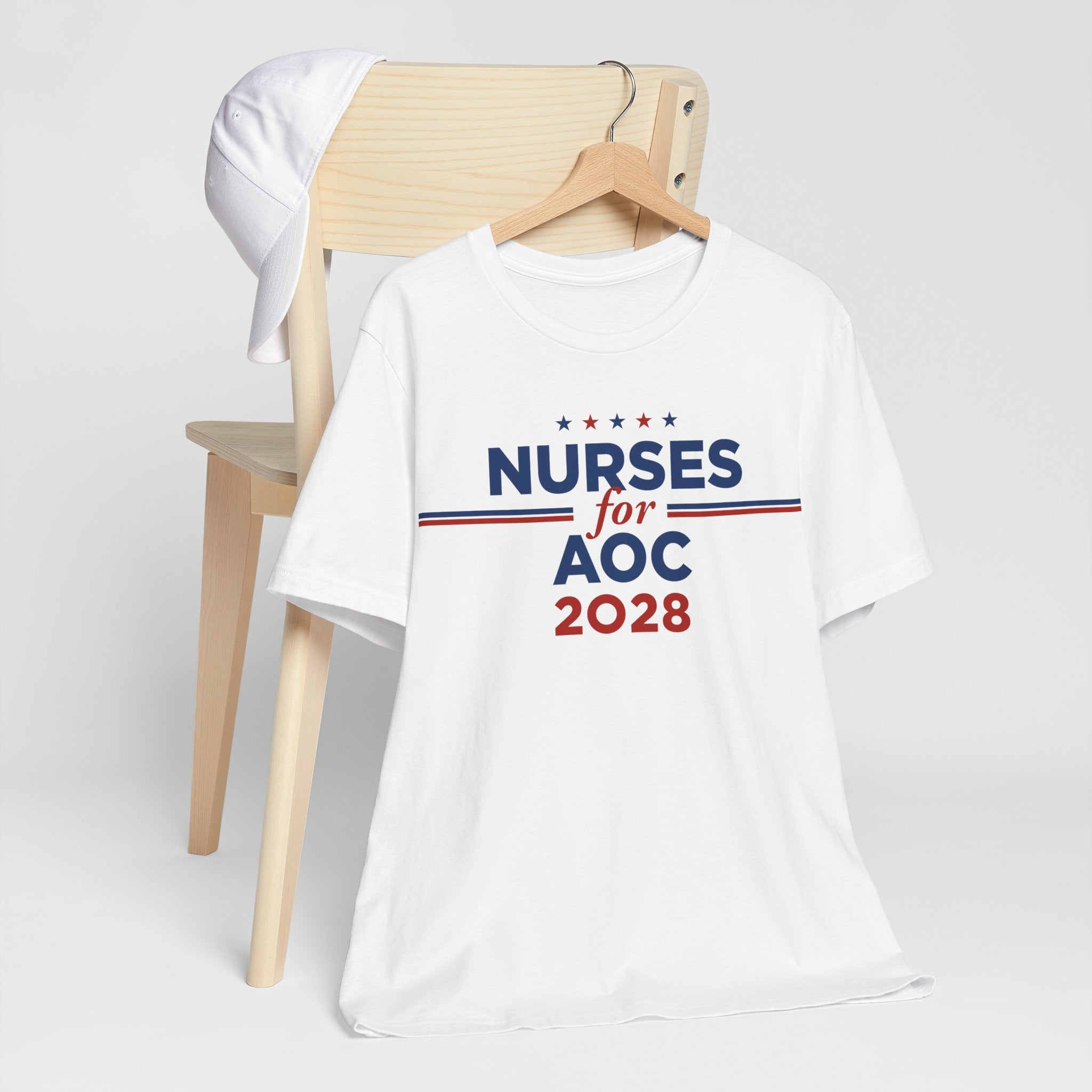 Nurses for AOC for President Campaign T-Shirt 2028