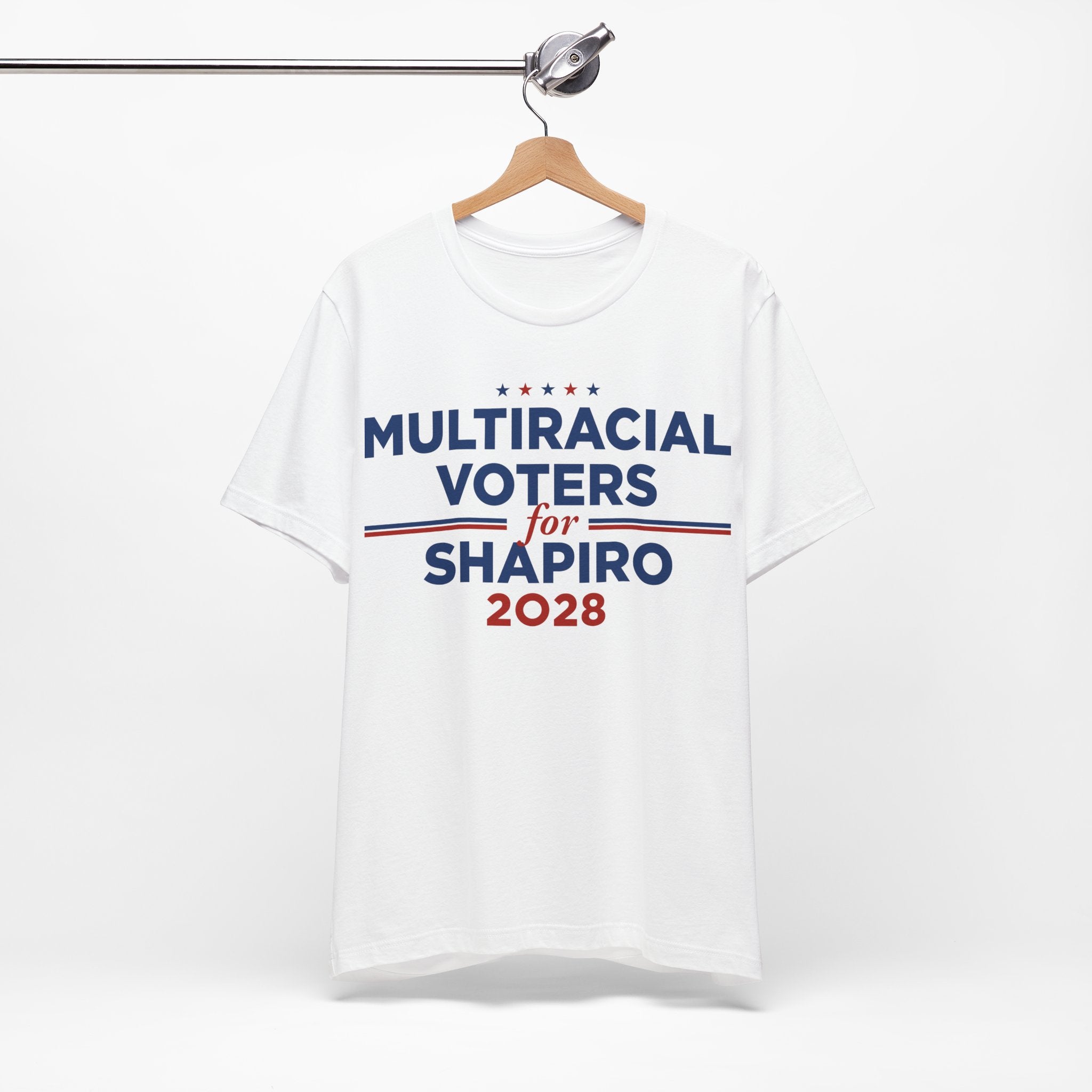 Multiracial Voters for Josh Shapiro for President Campaign T-Shirt 2028