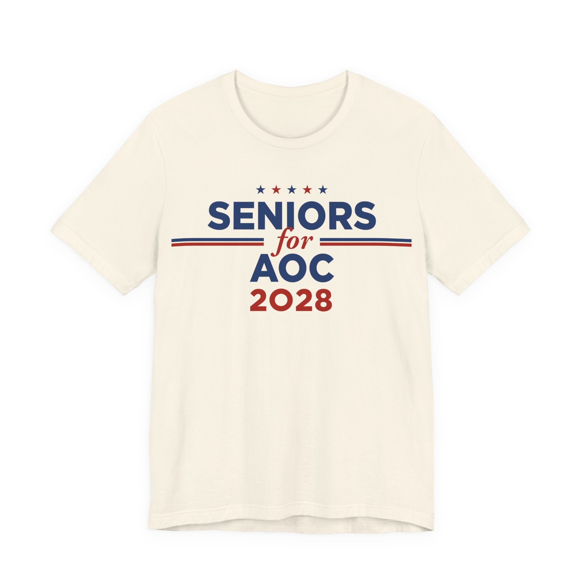 Seniors for AOC for President Campaign T-Shirt 2028
