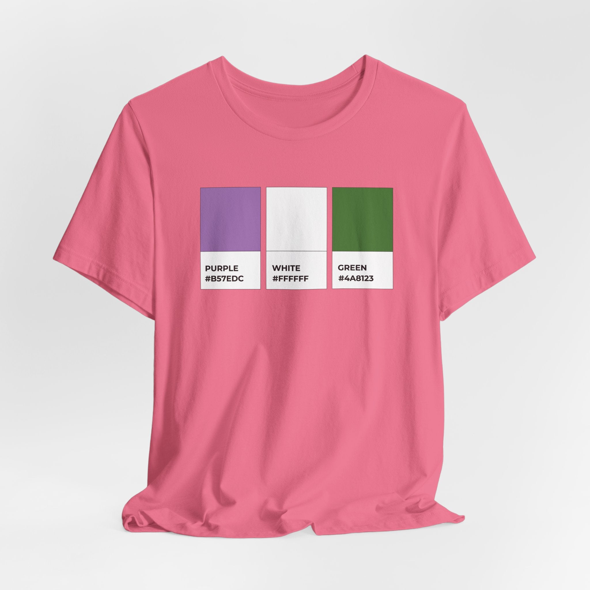 Funny Genderqueer Pride Flag Pantone Colors Unisex Jersey Short Sleeve T-Shirt
