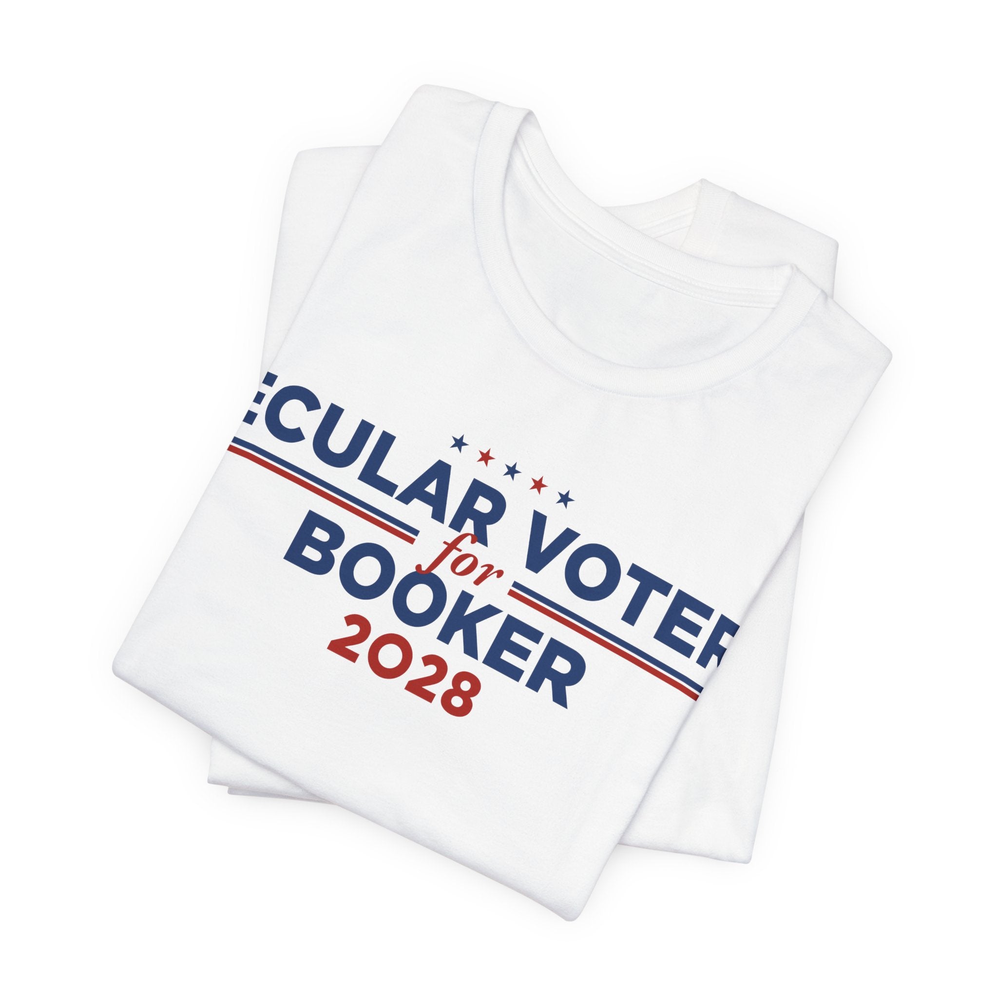 Secular Voters for Cory Booker for President Campaign T-Shirt 2028