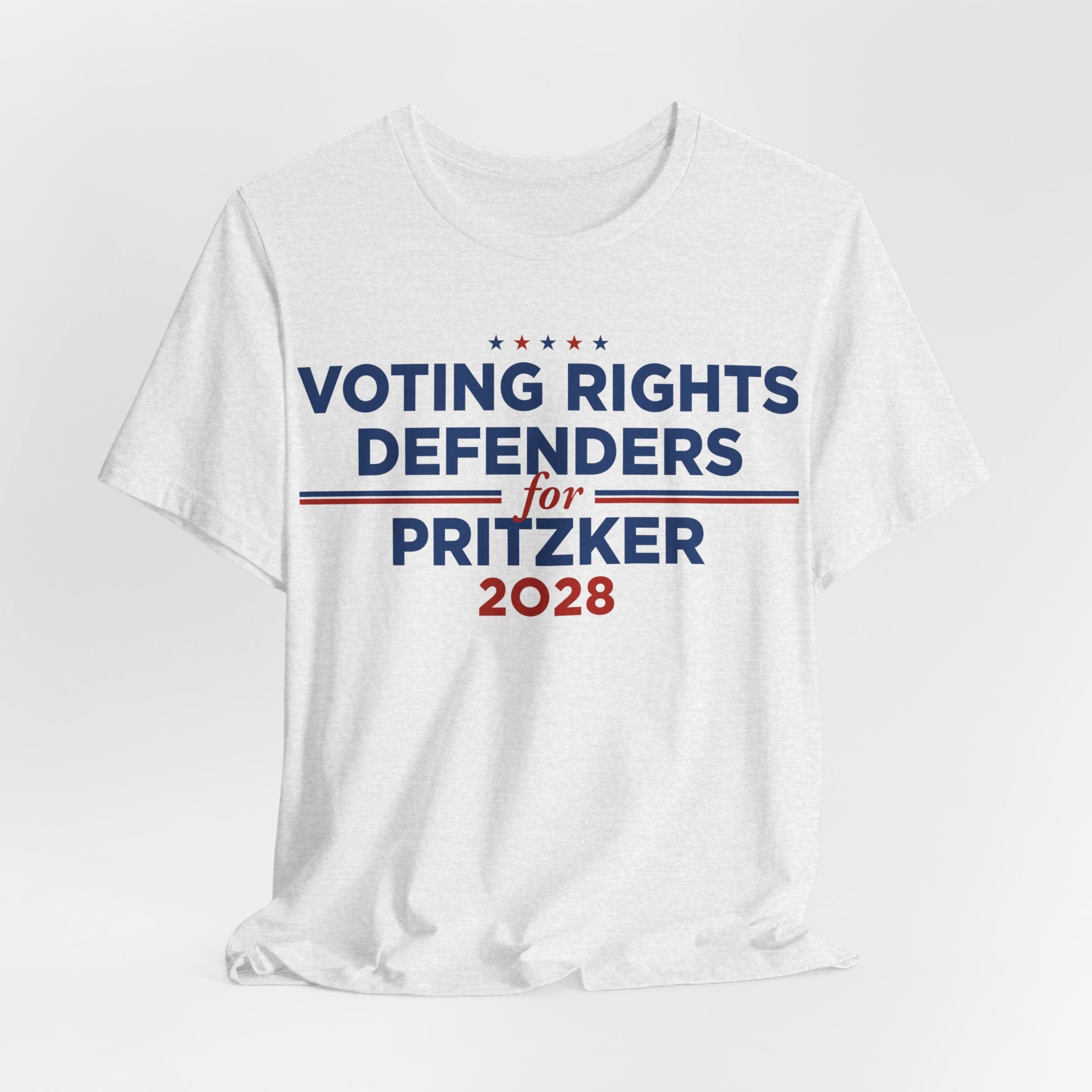 Voting Rights Defenders for J.B. Pritzker for President Campaign T-Shirt 2028