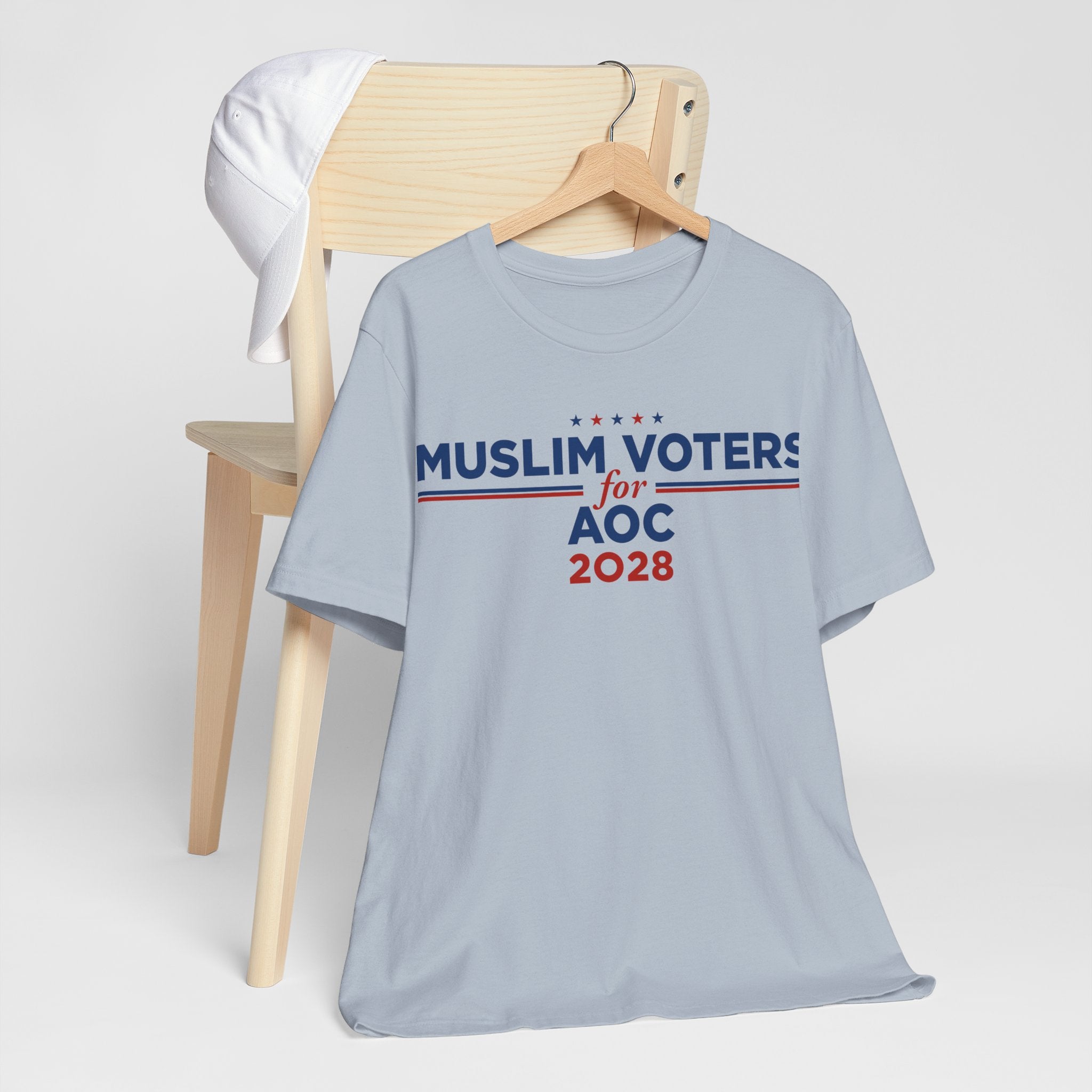 Muslim Voters for AOC for President Campaign T-Shirt 2028