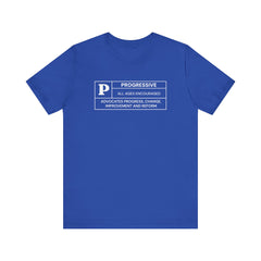 Funny Progressive Ratings Unisex Jersey Short Sleeve T-Shirt