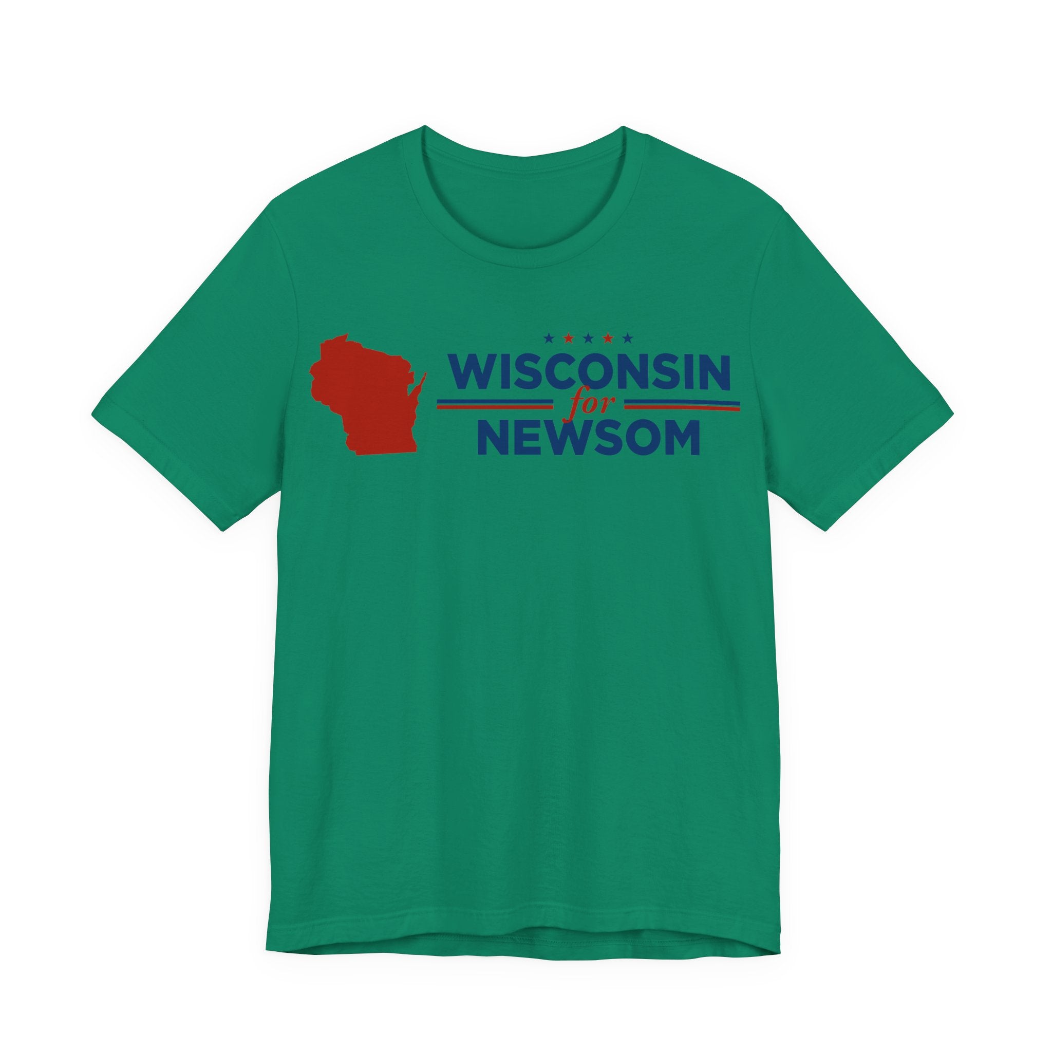 Wisconsin for Gavin Newsom for President Campaign T-Shirt 2028