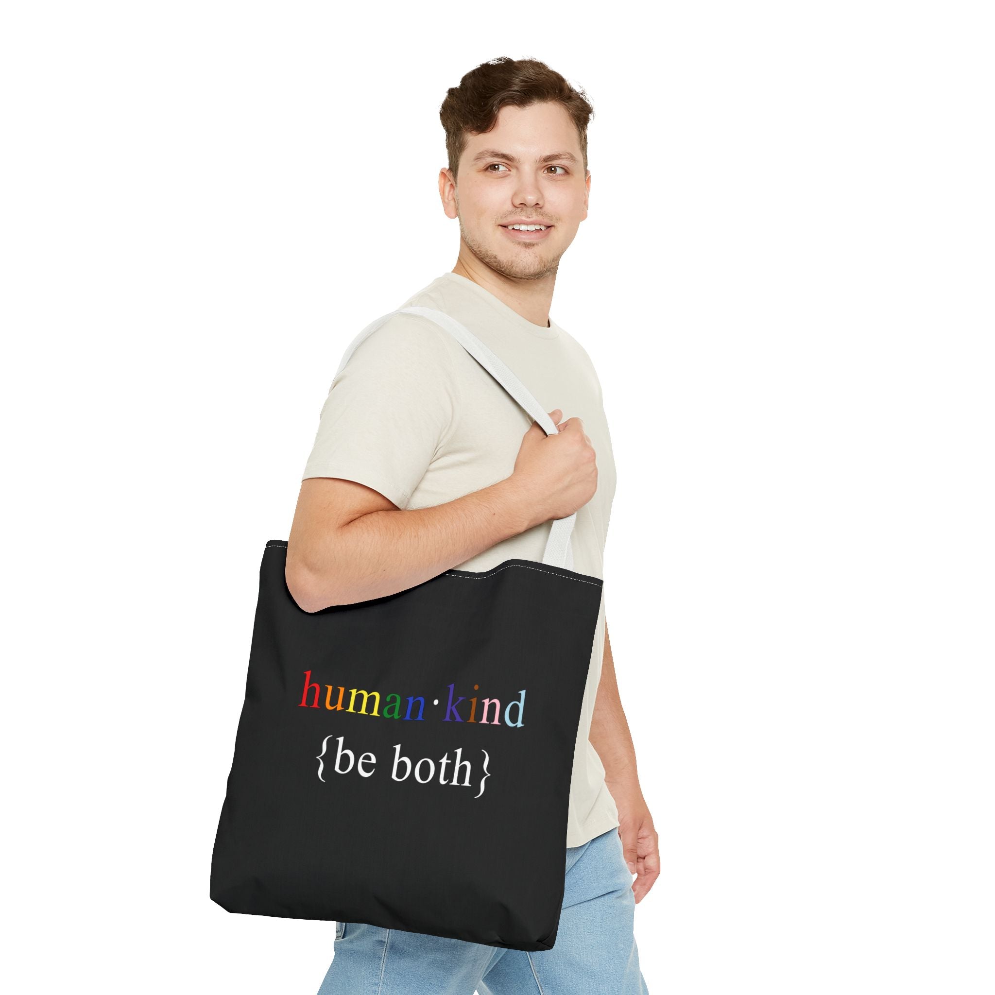 Human Kind Be Both Tote Bag - LGBTQIA Pride Accessory Gift