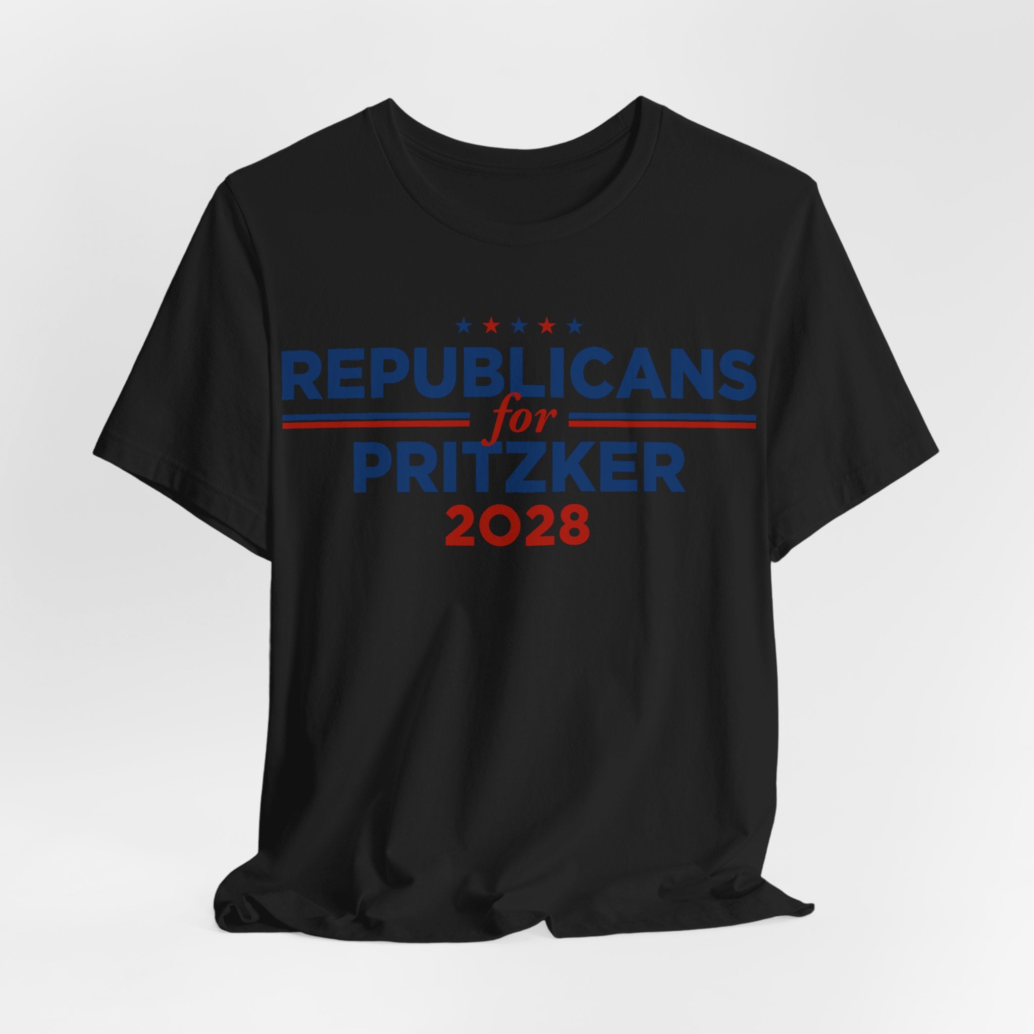 Republicans for J.B. Pritzker for President Campaign T-Shirt 2028