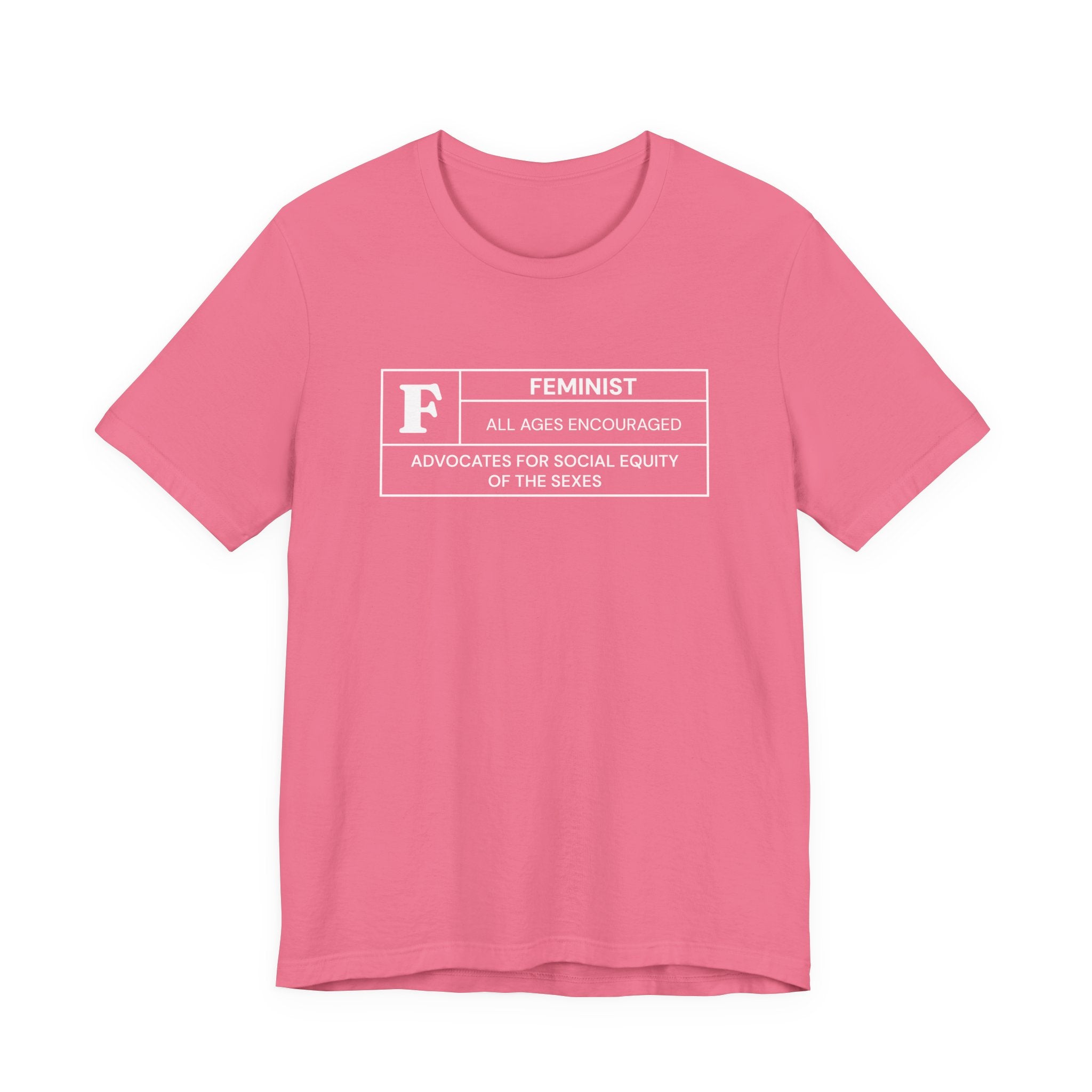 Funny Feminist Ratings Unisex Jersey Short Sleeve T-Shirt