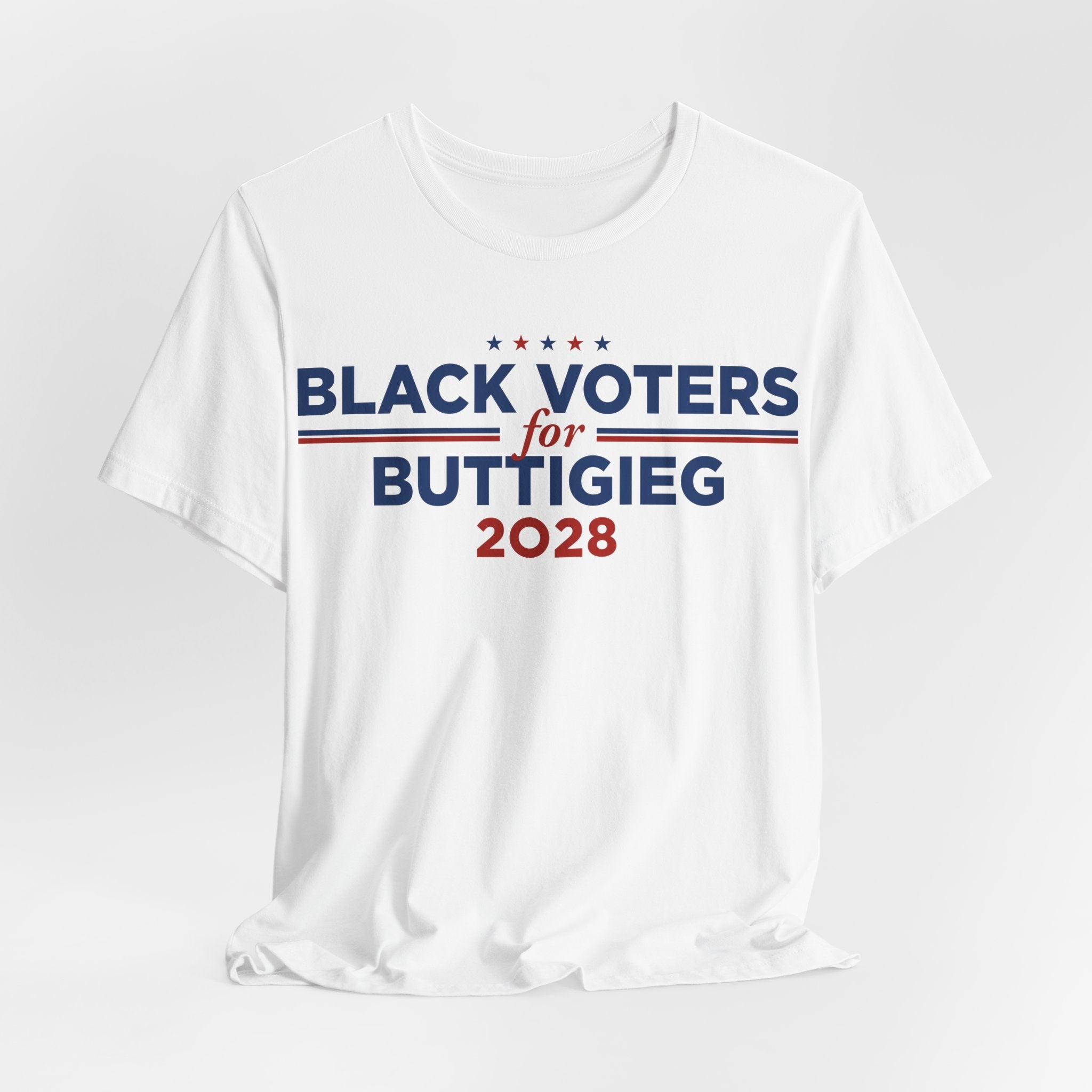 Black Voters for Pete Buttigieg Campaign T-Shirt for President 2028