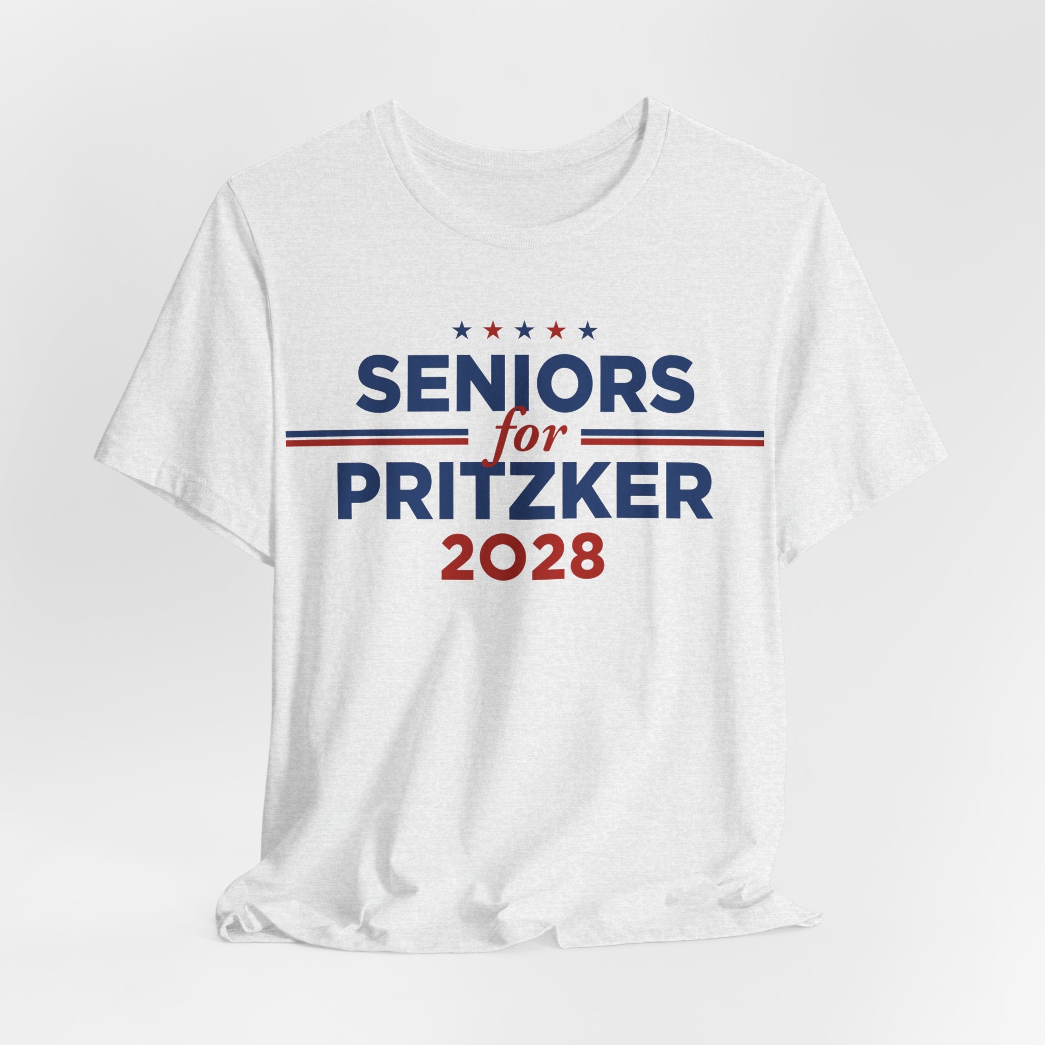 Seniors for J.B. Pritzker for President Campaign T-Shirt 2028